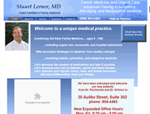Tablet Screenshot of dr-lerner.com